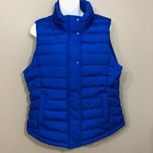 Gap Royal Blue Puffer Vest NWT sz L